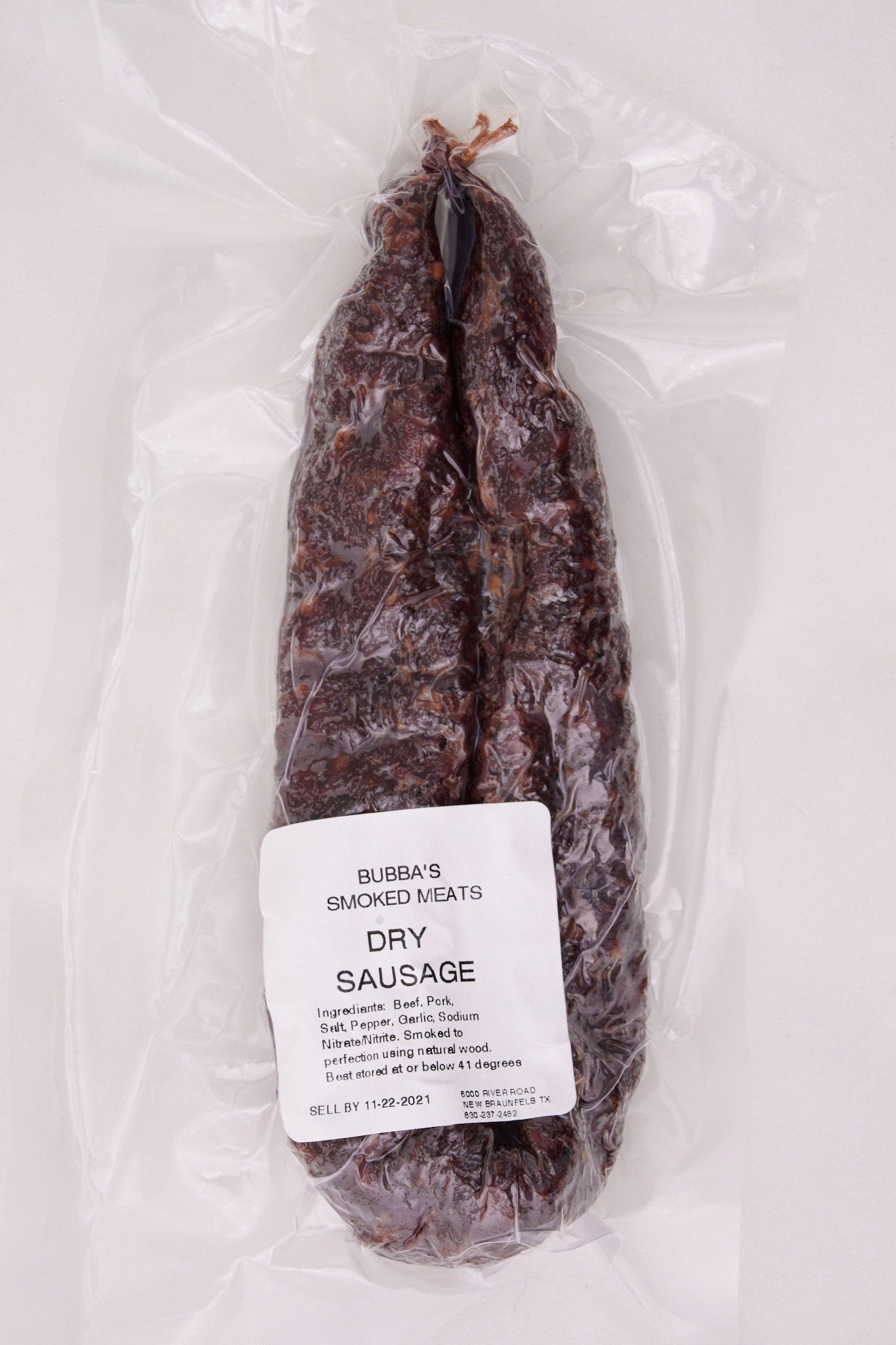 Bubba's really good Dry Link Sausage